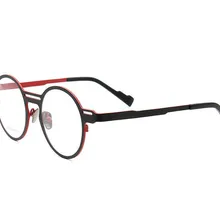 Круглая оправа унисекс Vintate чистый титан полный обод линза для рецептов оптические очки Анти-усталость Пресбиопия очки для чтения