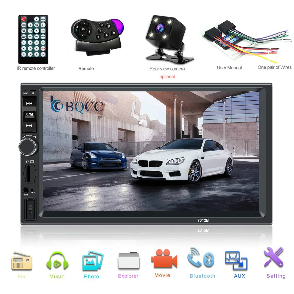 Автомагнитола 2 din Bluetooth 2din 12 В 7 &quotHD сенсорный экран MP5 автоаудио стерео TF USB FM