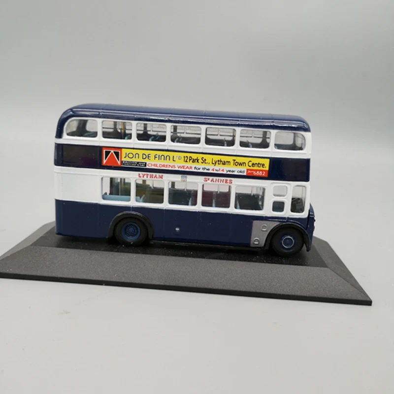 1/76 ATLAS London двухэтажный автобус трамвай статическая Миниатюрная модель коллекция мебели винтажная модель автобуса сплав литье под давлением подарок