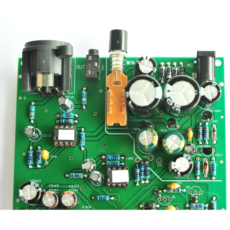 Diy-placa de Pré-amplificador Suporte para 48v Modelo Original Duas Entradas Condensador Dinâmico - Image 4
