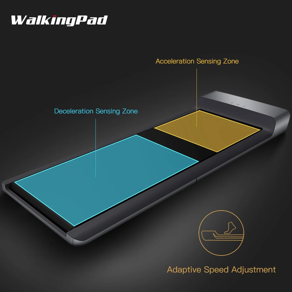 WalkingPad беговая дорожка A1 электрическое оборудование для фитнеса умная складная прогулочная машина скрытый светодиодный дисплей приложение