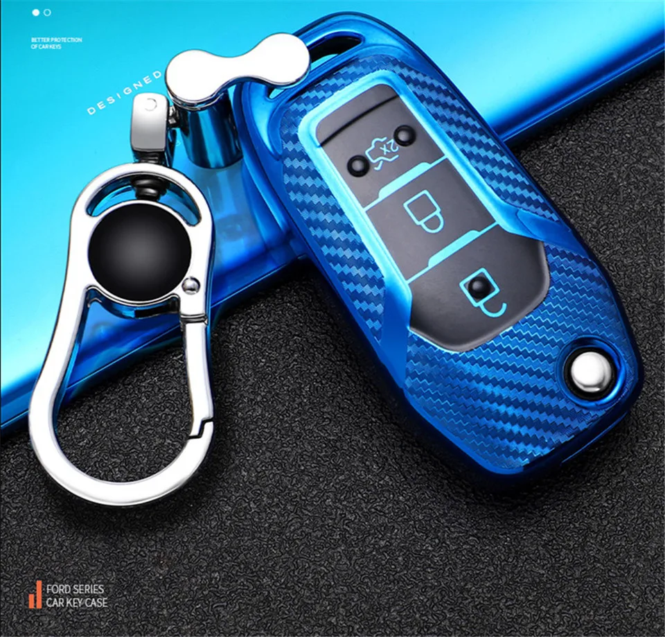 Cover chiave telecomando per Ford Fusion Fiesta Escort Mondeo Everest Ranger 2019 S Max Kuga 2 Focus MK3 - H749f1365470b42738615d8b5f43cc1329