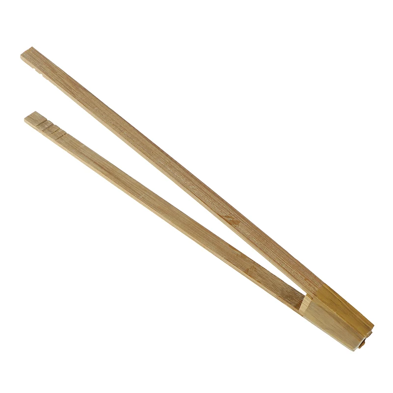 Большой 2 шт бамбуковые для еды Tong практичные кухонные инструменты набор тепловые щипцы для хлеба салат барбекю приготовление пищи сервировка посуды щипцы