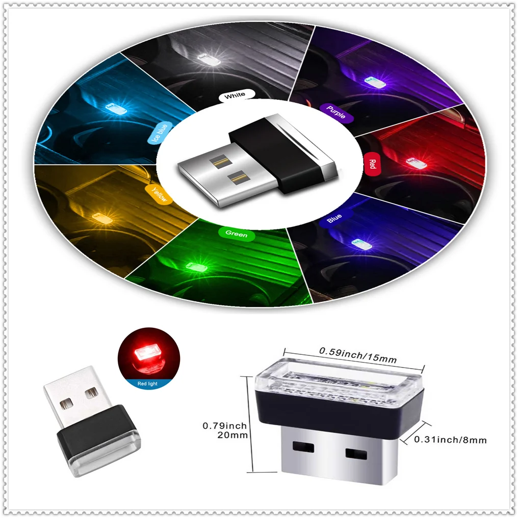 

Car auto USB Atmosphere Light Plug Decor Lamp for opel insignia astra g j f k vectra c h corsa c b d omega zafira b