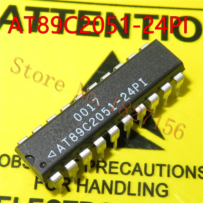 1 шт. AT89C2051 24PI 24PU 24PC 89C2051 IC DIP 24|Интегральные схемы| |