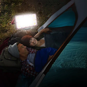 

LED Flashlight Torch Emergency Panel Light Foldable Handle Five Modes COB LED Panel Lamp Work Lantern Outdoor Camping Hiking