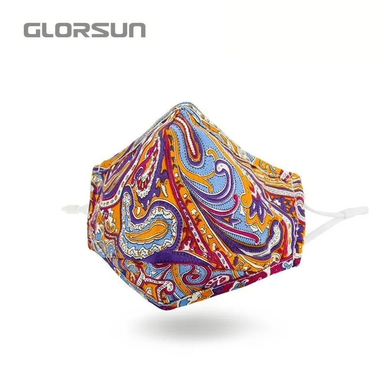 GLORSUN моющиеся загрязнения pm2.5 n95 маска тонкой n99 воздушный фильтр анти запах смога Лето Пользовательские Хлопок пыльца пыли маска - Цвет: 002BA008