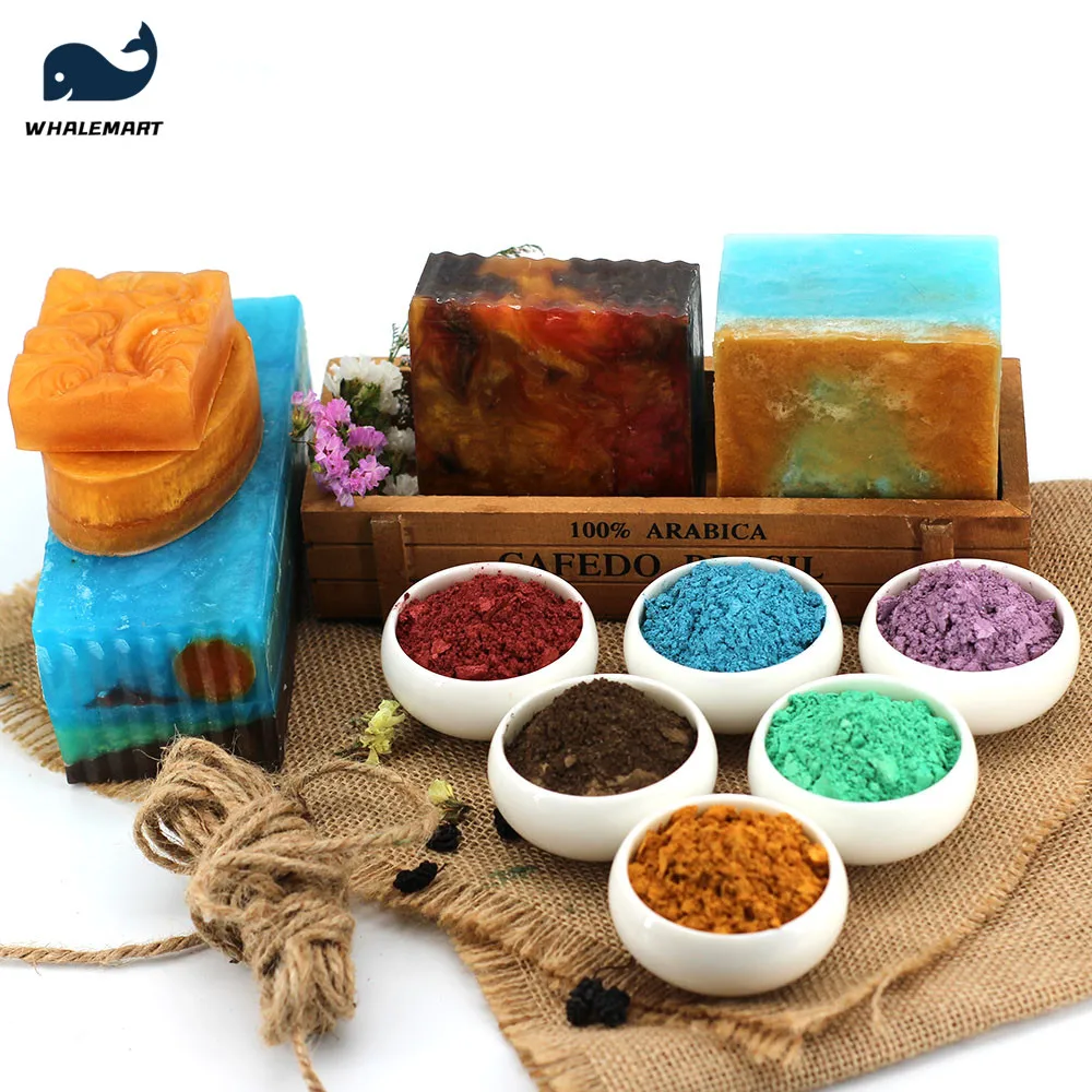 Mica Powder Soap Dye Bath Bomb Kit Natural Pearlescent Powder DIY 6  Different Colors for Making Handmade Soap Supplies