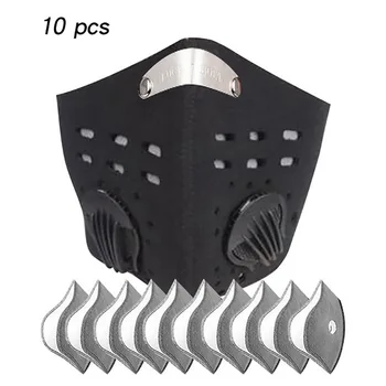 

Dust masks Filter Bicycle PM2.5 Activated Carbon Breathing Valve Masks With Filter Cycling Face Masks Anti-Pollution