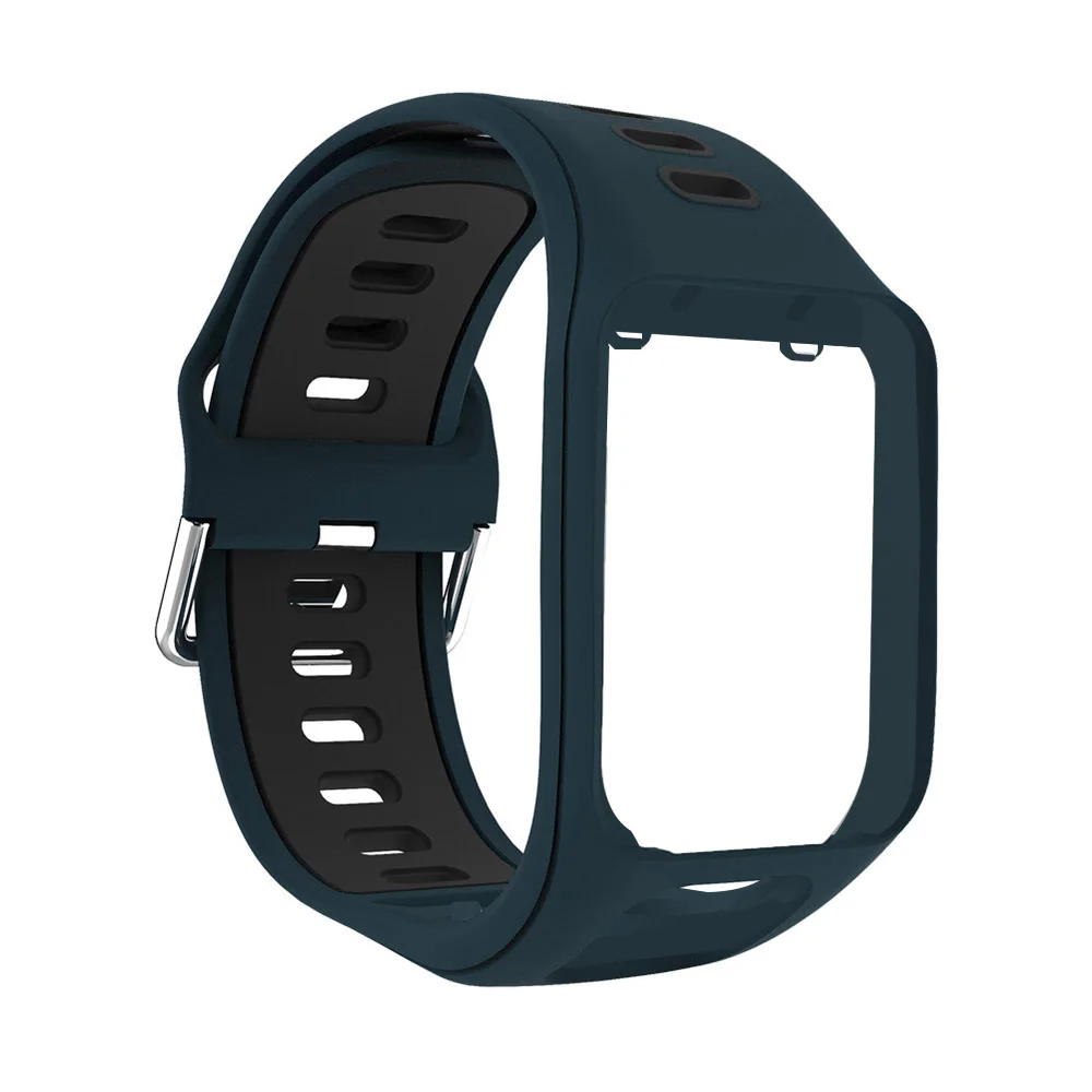 rock blue black Ремешок на запястье для TomTom 2 3 Runner Spark Adventurer Golfer 2 сменный Браслет мягкий браслет для часов силиконовый ремешок браслет для часов - Цвет: rock blue black