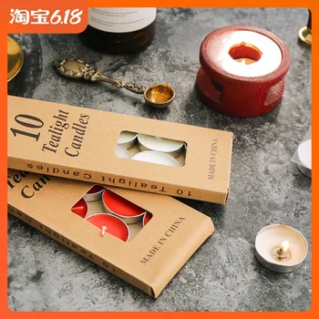 

Wax Seal Candle Fire Paint Small Furnace Matching Small Candle 10 Pack Small Candlestick Aromatherapy Candle Suit