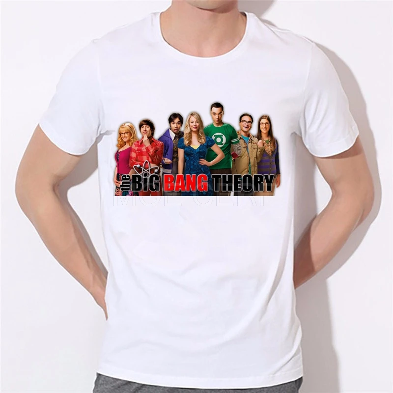 The Big Bang Theory Geek модная футболка с принтом Мужская креативная Повседневная