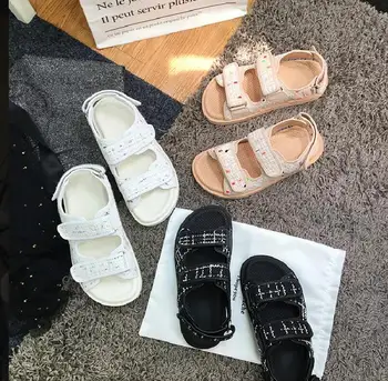 

Summer Sandals Women Gladiator Open Toe Designer Sandalia Feminina Strap Flats Fashion Casual Shoes Luxury Ladies Shoes 2020