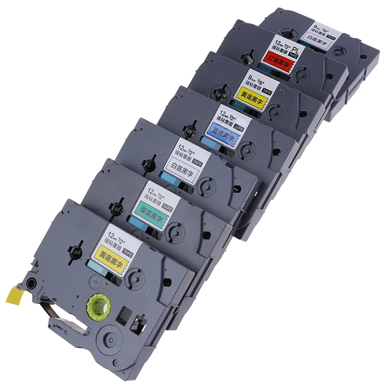 

9/12mm label tape compatible Brother p-touch printers PT-E100B d210 D200 D450 2730 and other series P700 for brothers label