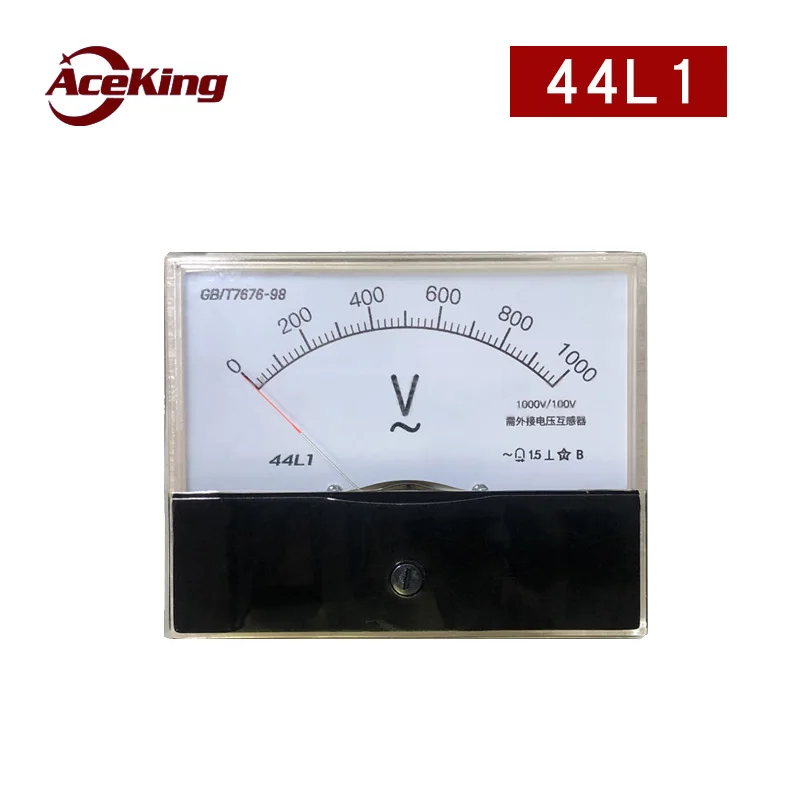 

44l1 1000V / 100V AC voltmeter high voltage voltmeter AC pointer instrument 1kV kV meter mutual inductance