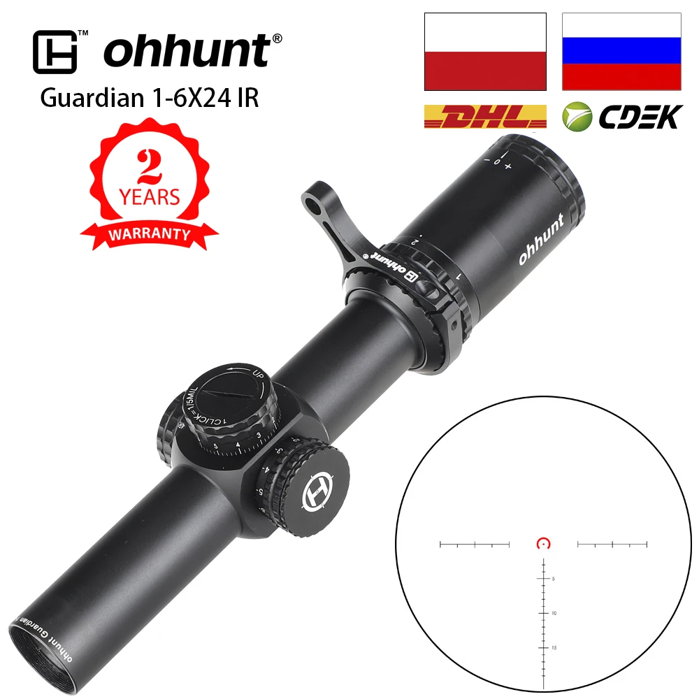 Ohhunt Guardian 1 6X24 IR охотничьи прицелы компактные стеклянные Выгравированные сетки