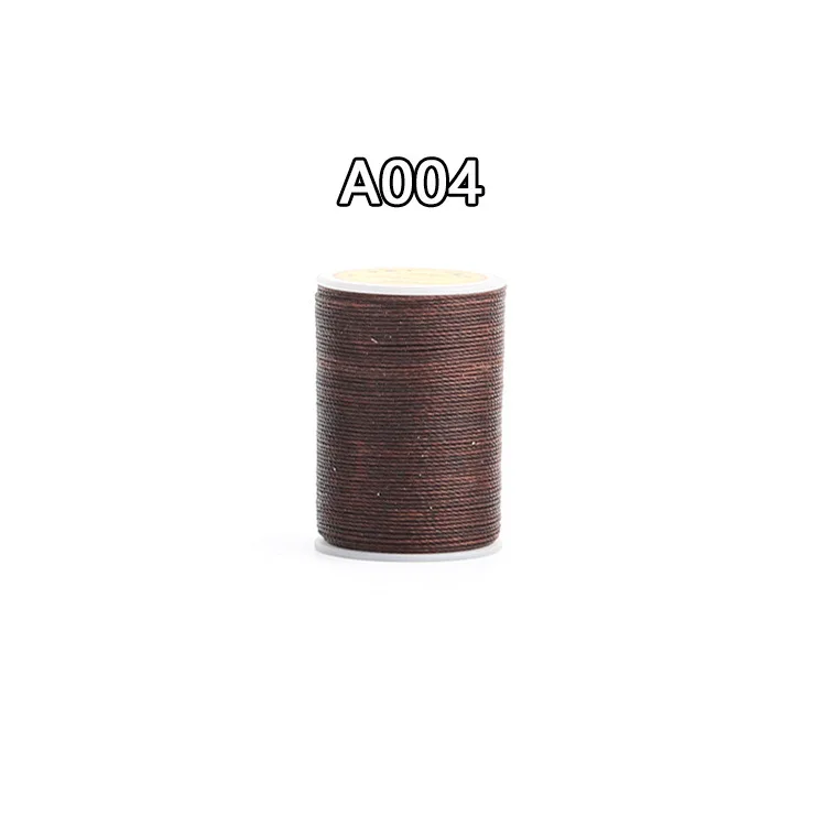 A004 25 Цвет 0,45/0,55/0,65 мм Изделия из кожи DIY ручная швейная восковых нитей кожа волокнистая Многожильная и шнуровки с плетением и круглыми восковых нитей кожаная фурнитура - Цвет: A004