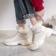 Женские зимние ботинки; Новинка года; женские зимние ботинки; Новая зимняя женская обувь; женские теплые хлопковые ботинки-трубы