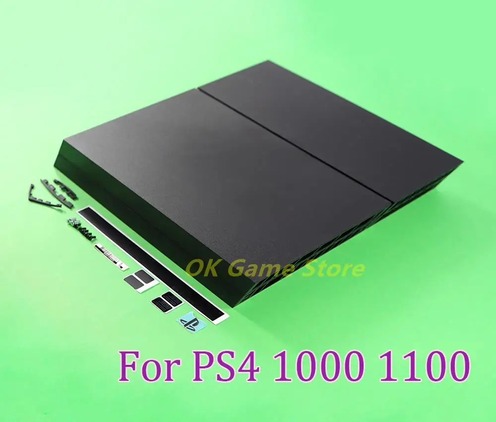 

1set Full Housing Case For PS4 1000 1100 Black Color For PlayStation 4 1000 1100 Console Housing Shell Case With Parts