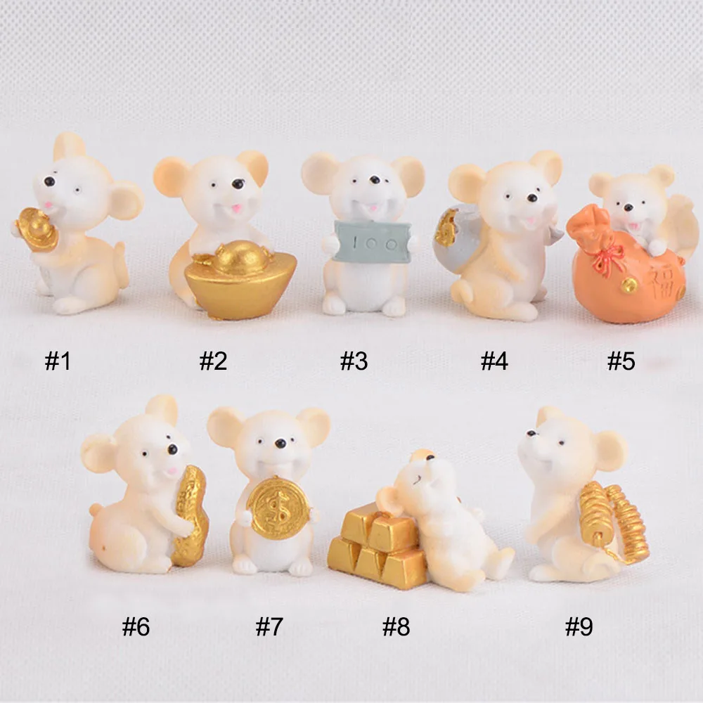 1 шт. новые милые Мультяшные маленькие мыши креативные миниатюрные фигурки из