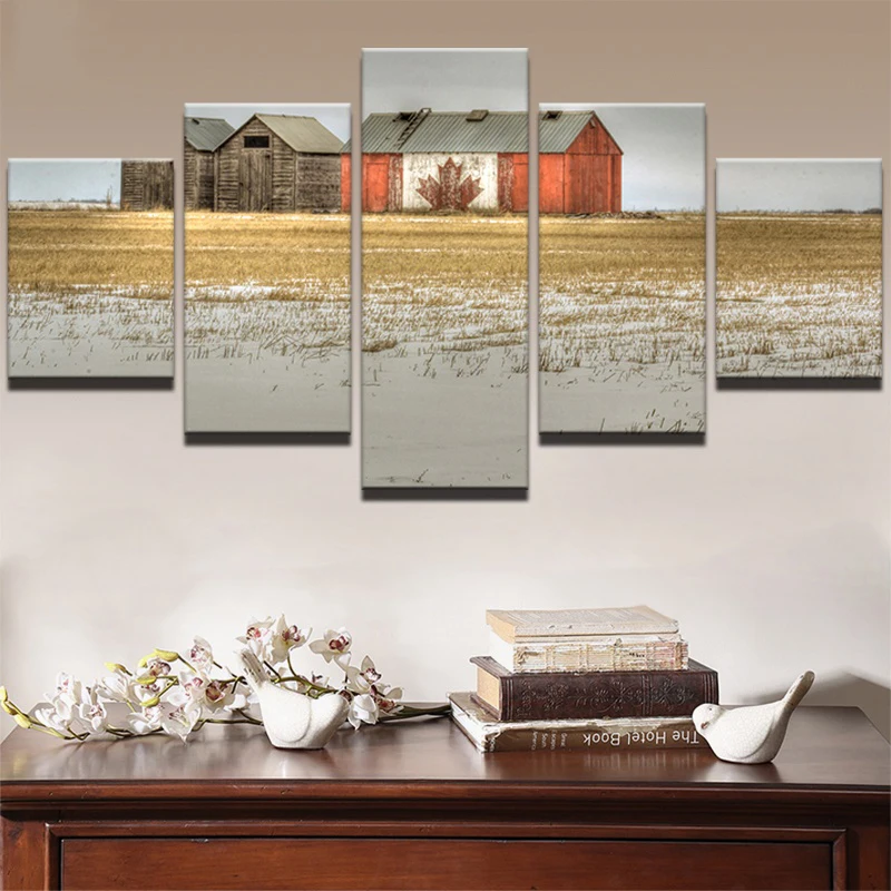 

5 Planes House Room Decor Canvas Art Painting Picture Photo Living Room Office Canvas Painting for Women and Men