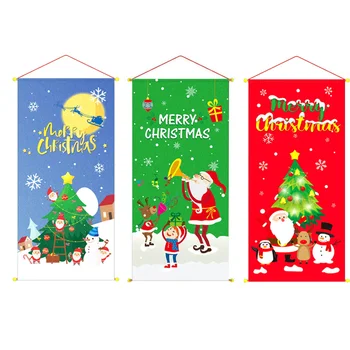 

3pcs Christmas Wall Pendant Xmas Wall Adornment Festival Hanging Decor for Room