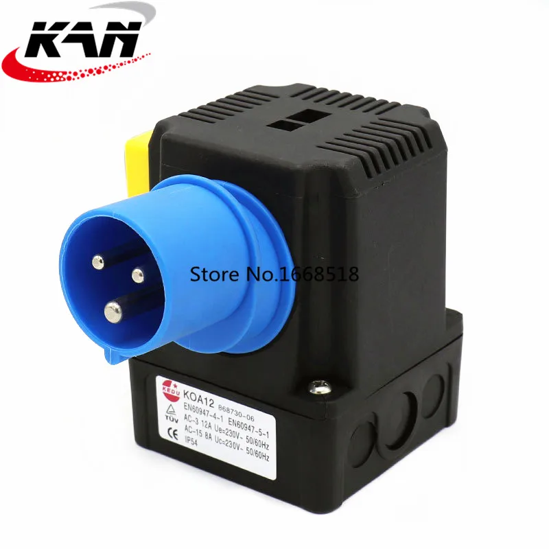 KOA12 230V 8A 12A IP54 водяной электромагнитный переключатель для деревообрабатывающей машины и электромотора