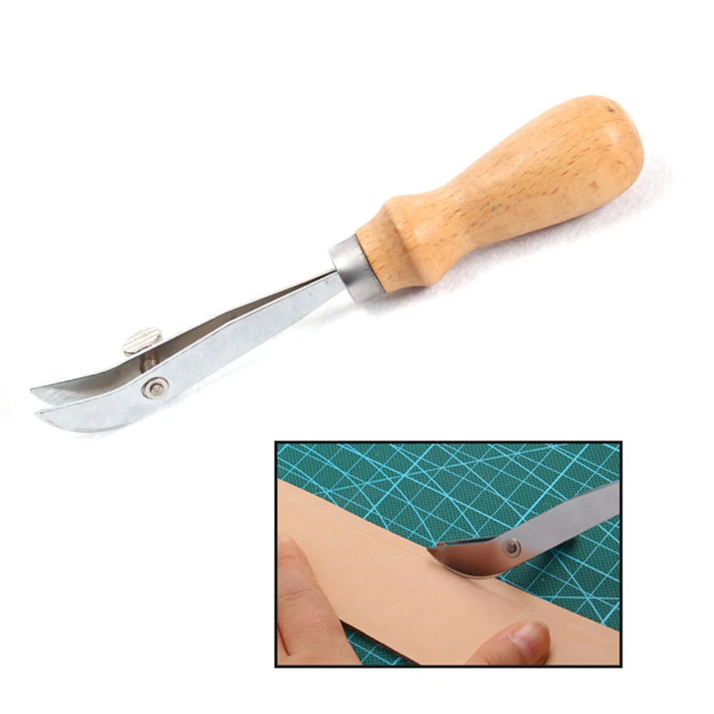 Регулируемый кожаный крафт краев инструмент для резки DIY нержавеющая сталь кожа регулируемый край складка кожаный инструмент используется легко