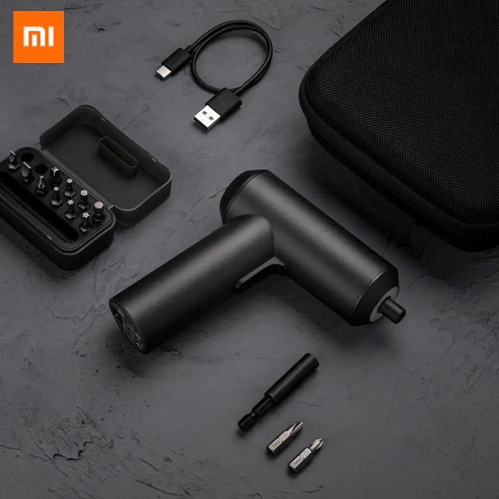 Оригинальные электрические отвертки Xiaomi Mijia, 12 в 1, беспроводные, 2000 мАч, USB, перезаряжаемая батарея, 5N. m, отвертки для дома, сделай сам