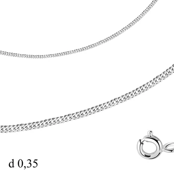 

AQUAMARINE chain without inserts, silver 925