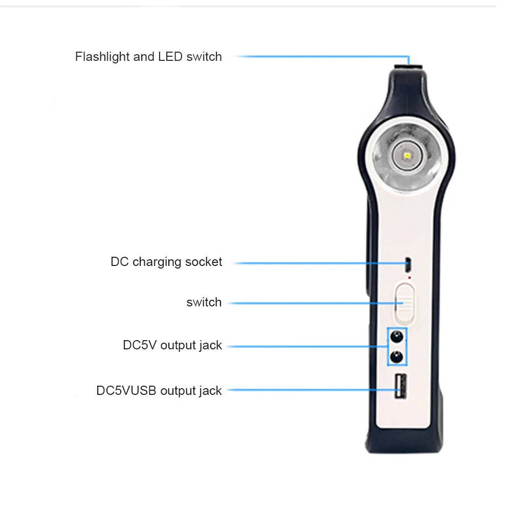 Портативная система генератора солнечной панели USB порт встроенный светильник L9#2