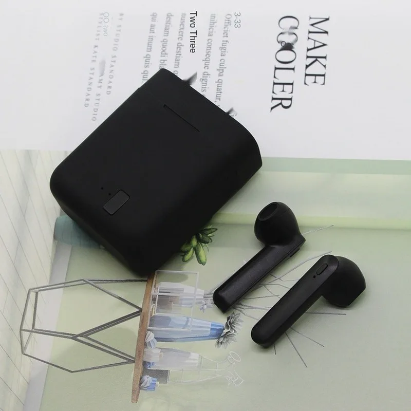 Fashion trend new private model wireless bluetooth headset with charging compartment true stereo tws5 0 bluetooth headset