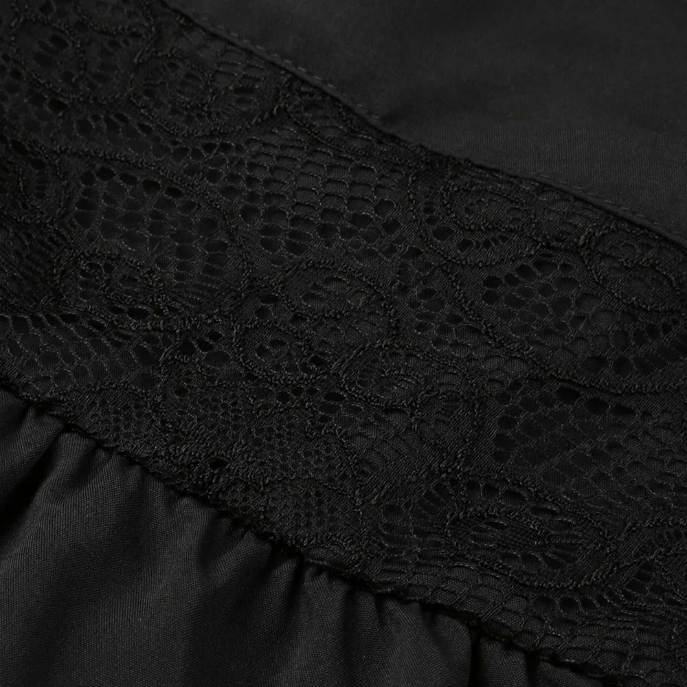 Осенне-зимняя облегающая юбка женская юбка с разрезом тонкая женская одежда в стиле стимпанк вечерние Клубные платья панк готика Ретро Черное кружево