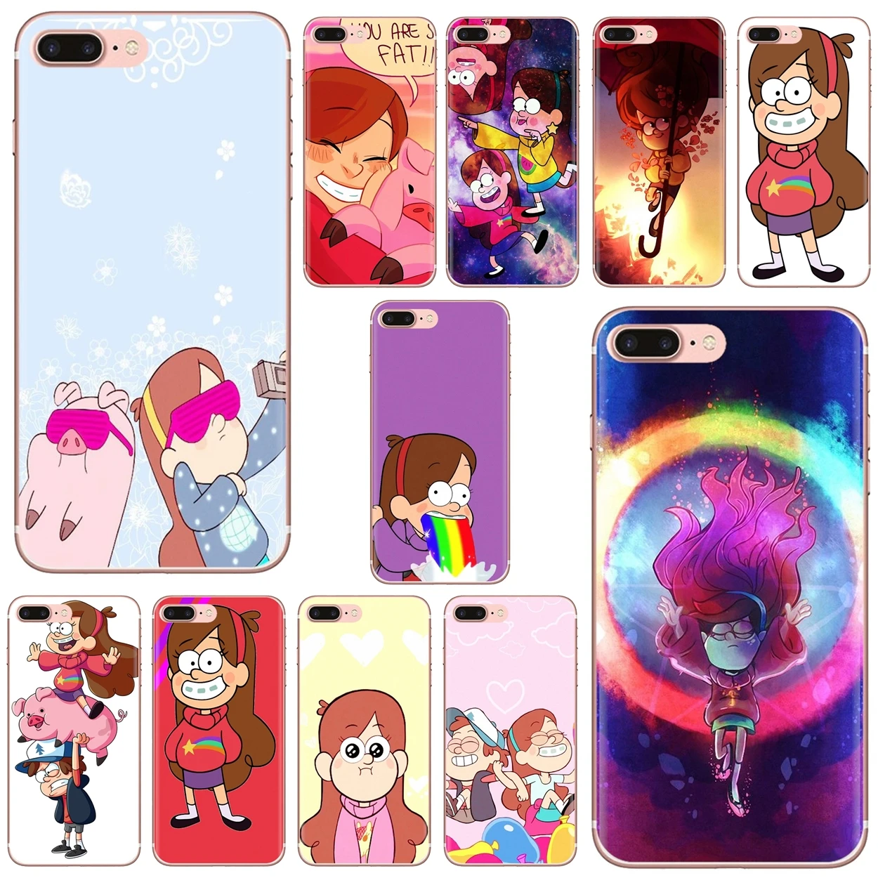 Чехлы для телефонов Falls-S-Mabel-S-Pines с аниме-мультяшным рисунком iPhone 10 11 12 Pro Mini 4S 5S SE 5C 6