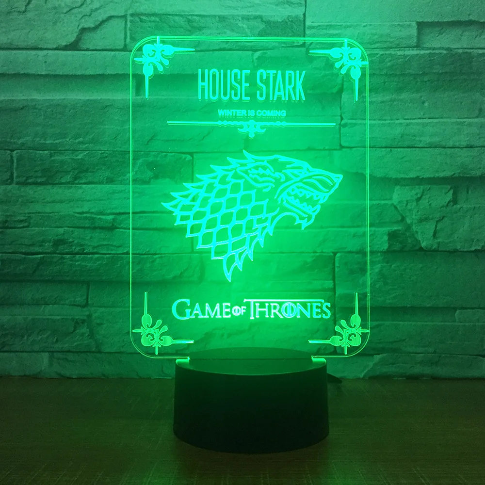 

3D Led Modelling Night Light Usb Playing Cards Mood Touch Button Atmosphere Table Lamp Kids Bedroom Sleep Lighting Home Decor