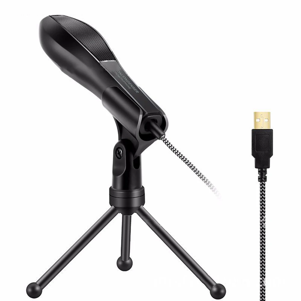 

Professional USB Microphone Condenser Recording Microphone with Stand Clip for Computer YouTube Live Streaming Gaming Recording