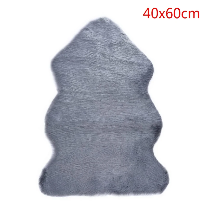 A6 40x60cm DIDIHOU, мягкий ковер из искусственной овчины, покрытие для стула, искусственная шерсть, теплые ворсистые ковры для гостиной, ковры с мехом - Цвет: A6 40x60cm