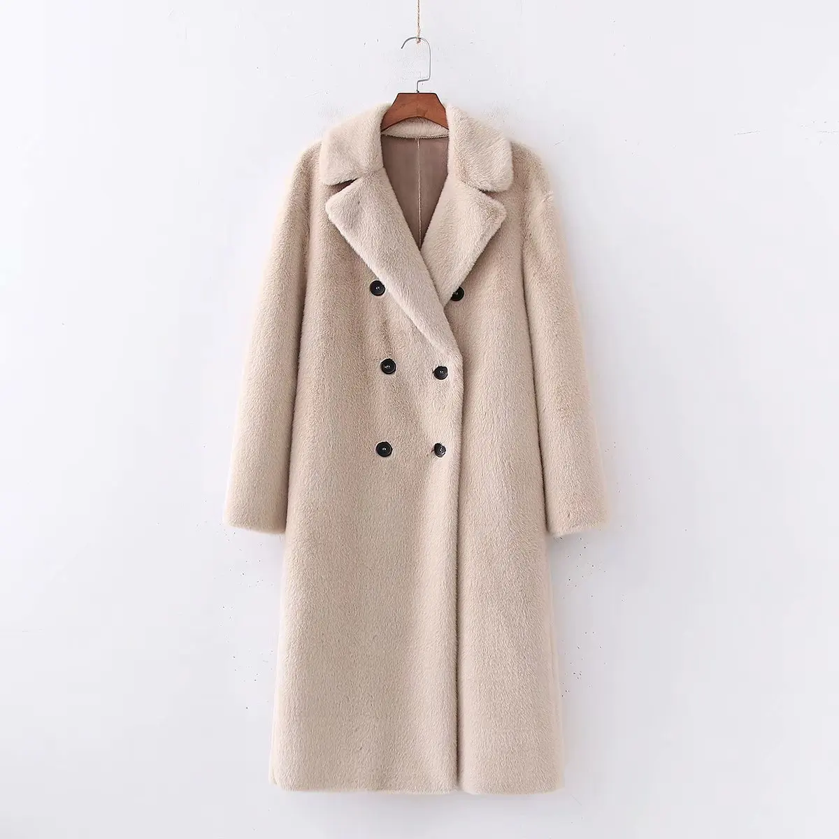 

Western Style WOMEN'S Dress 2019 Winter New Style Europe And America Fashion Trend of the Wind Fur Clothing Effect Coat