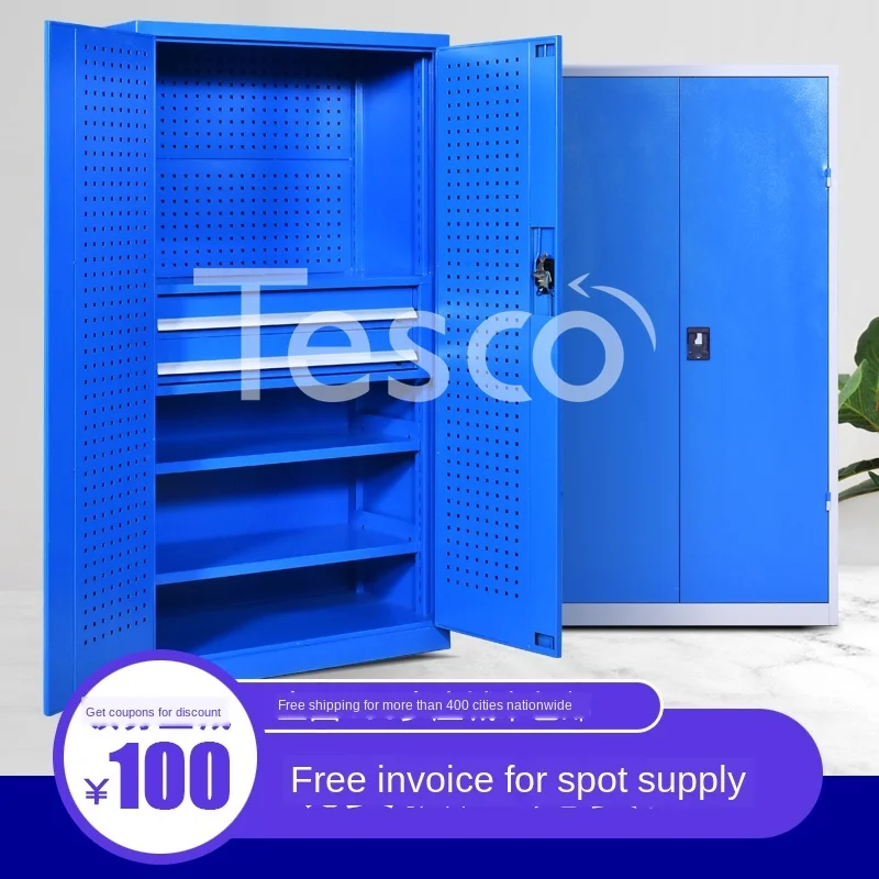 

Heavy tool cabinet metal cabinet workshop toolbox double door factory lockers safety tool cabinet thickened
