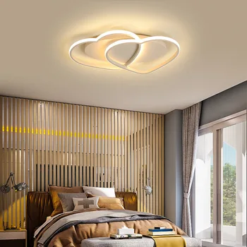 

Princess Girls Led Room Bedroom Light Home Lighting Heart Modern Led Ceiling Light Remote Control Ceiling Lamp MJ710