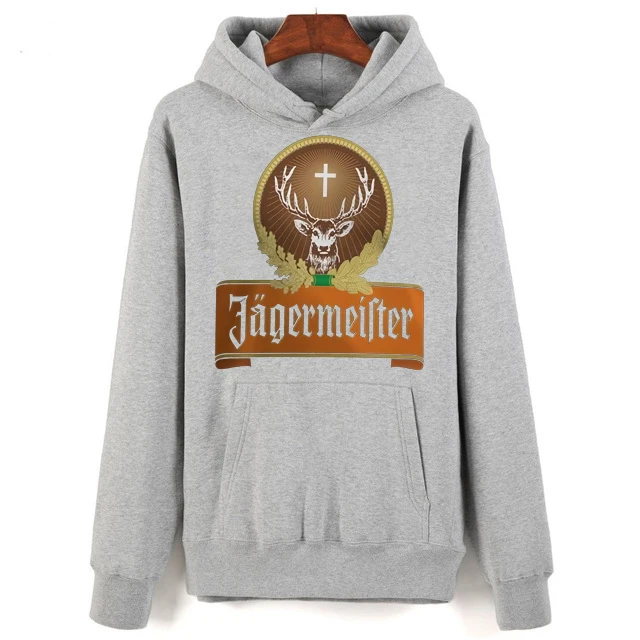 Новинка Jager Bomb Cocktail Jagermeister german Alcoh мужские черные толстовки Размер envirenviron мужские толстовки с принтом Тал в стиле хип-хоп забавные - Цвет: Men gray