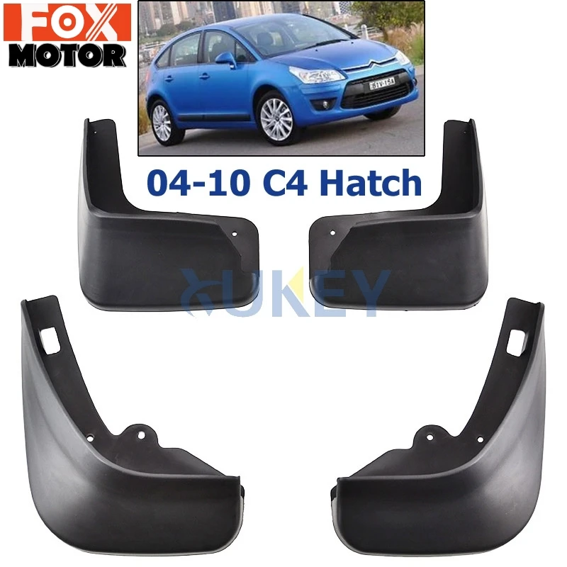 머드 시트로엥 C4 1 2004-2010 Hatchback Mudflaps 스플래쉬 가드 ..