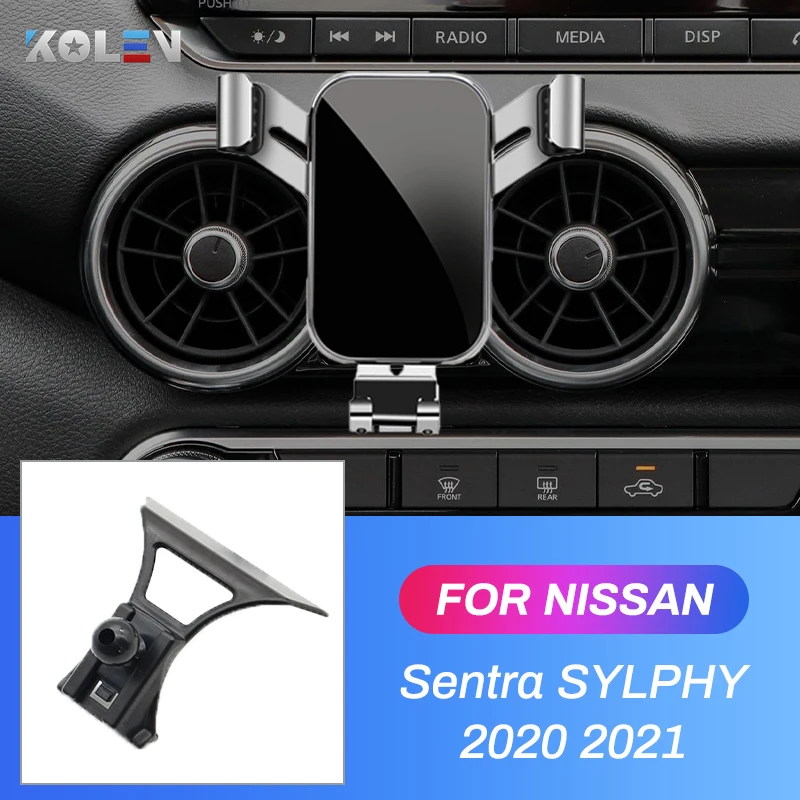 

Car Mobile Phone Holder For Nissan Sentra SYLPHY B18 2020 2021 Auto Air Vent GPS Gravity Stand Special Mount Navigation Bracket