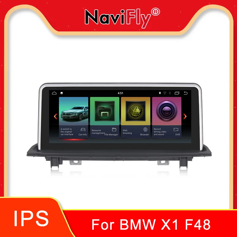 Excellent ID6 Android 7.1 quad core 2G+32G car multimedia player for BMW X1 F48 2016 2017 Original car NBT system IPS screen gps system 0