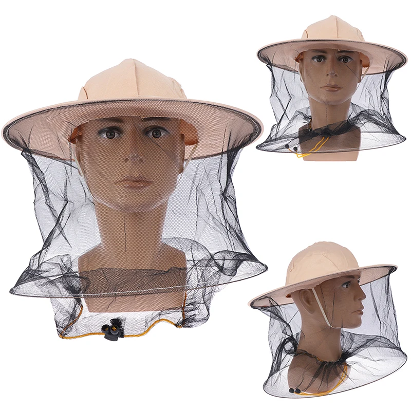 New Beekeeping Hat Mosquito Bee Insect Net Veil Hat Face Head Neck Wrap Protector Beekeeping Tools