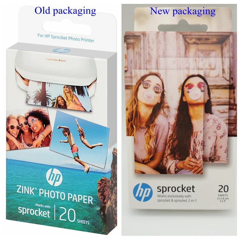 Оригинальная фотобумага Sprocket Карманный фотопринтер zink паста клейкая лента для hp