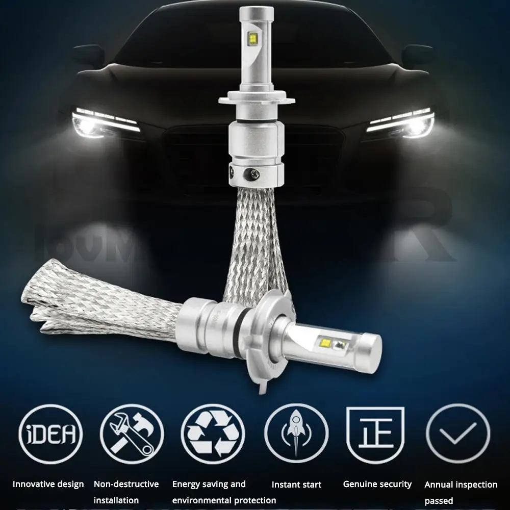 2X AG16 CSP автомобильные головные фары лампы авто лампы H1 Led H4 H7 H8 H9 H10 H11 9005 HB3 9006 HB4 9012 Автомобильные светодиодные фары 96 Вт 11600lm 6500K
