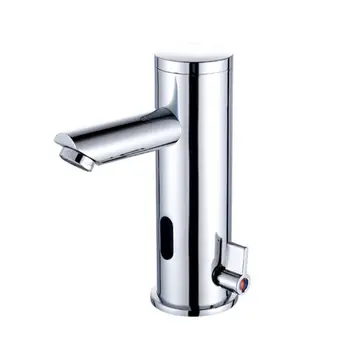 

Smart Infrared Automatic Induction Faucet Hot Cold Water Mixer Metal Polished Water Tap for Home Sink Basin Bathroom