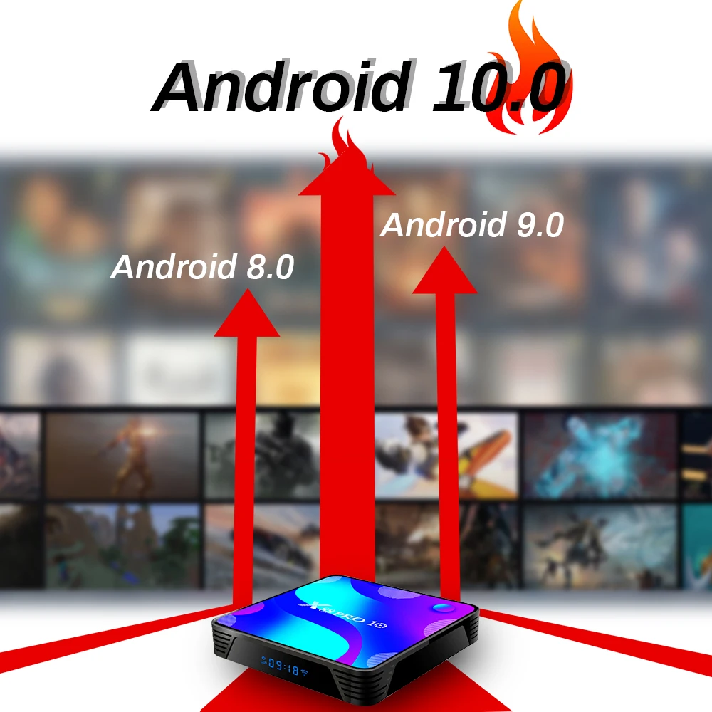 Android 10 0 ТВ коробка X88 PRO 32 ГБ 64 128G 2 4G и 5G RK3318 4K 3D Bluetooth приемник H.265 быстро Set Top TV BOX