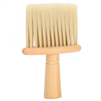 

Barber Brush Broken Hair Sweep Brush Wooden Handle Haircut Neck Duster Brush For Barber Shop Hairstylist Shave Brush